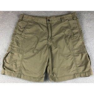 Carhartt Mens Cargo Short Size 38 Green Ripstop Utility Pockets Relaxed Fit